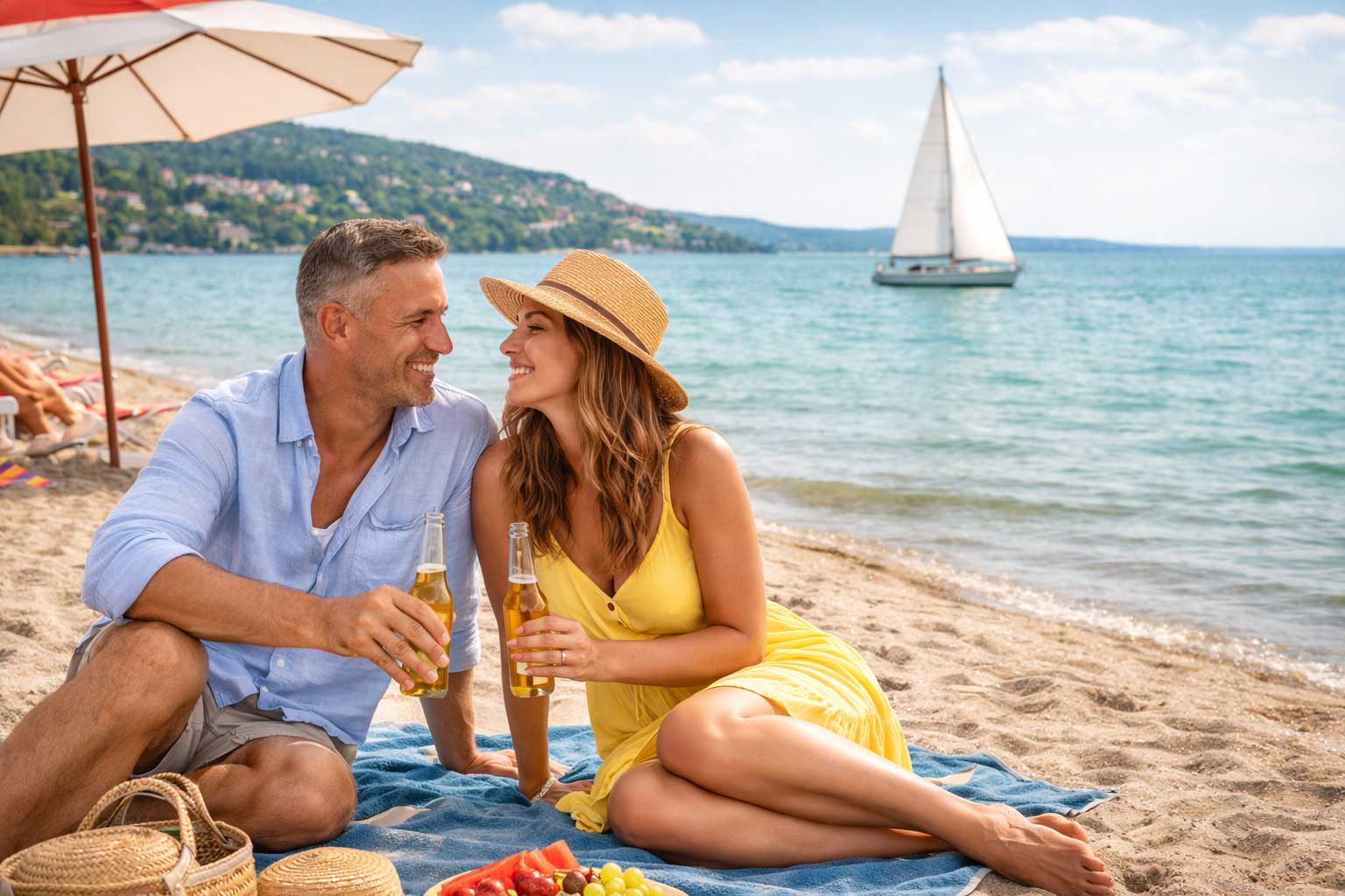 Hanglage und Wohnhäuser in Cserszegtomaj